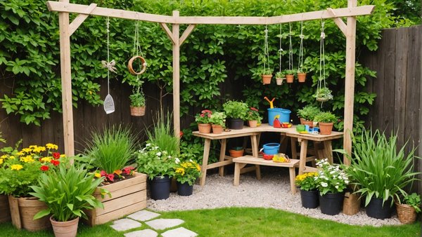 Comment aménager un coin jardin pour les enfants avec des matériaux naturels ?