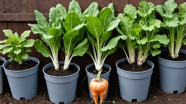 Comment créer un jardin de légumes racines en pots avec drainage optimisé?